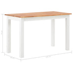 Dining Table 120x60x74 cm Solid Oak Wood