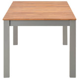 Dining Table 180x90x74 cm Solid Oak Wood - Side View
