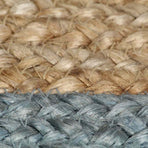 Handmade Rug Jute with Olive Green Border 150 cm
