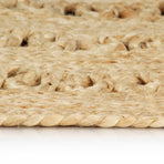 Handmade Rug Braided Jute 120 cm