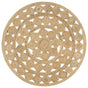 Handmade Rug Braided Jute 120 cm