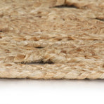 Handmade Rug Braided Jute 120 cm