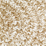 Handmade Rug Jute White and Natural 90 cm - Top-Down View