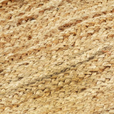 Handmade Rug Jute Natural 80x160 cm - Top-Down View