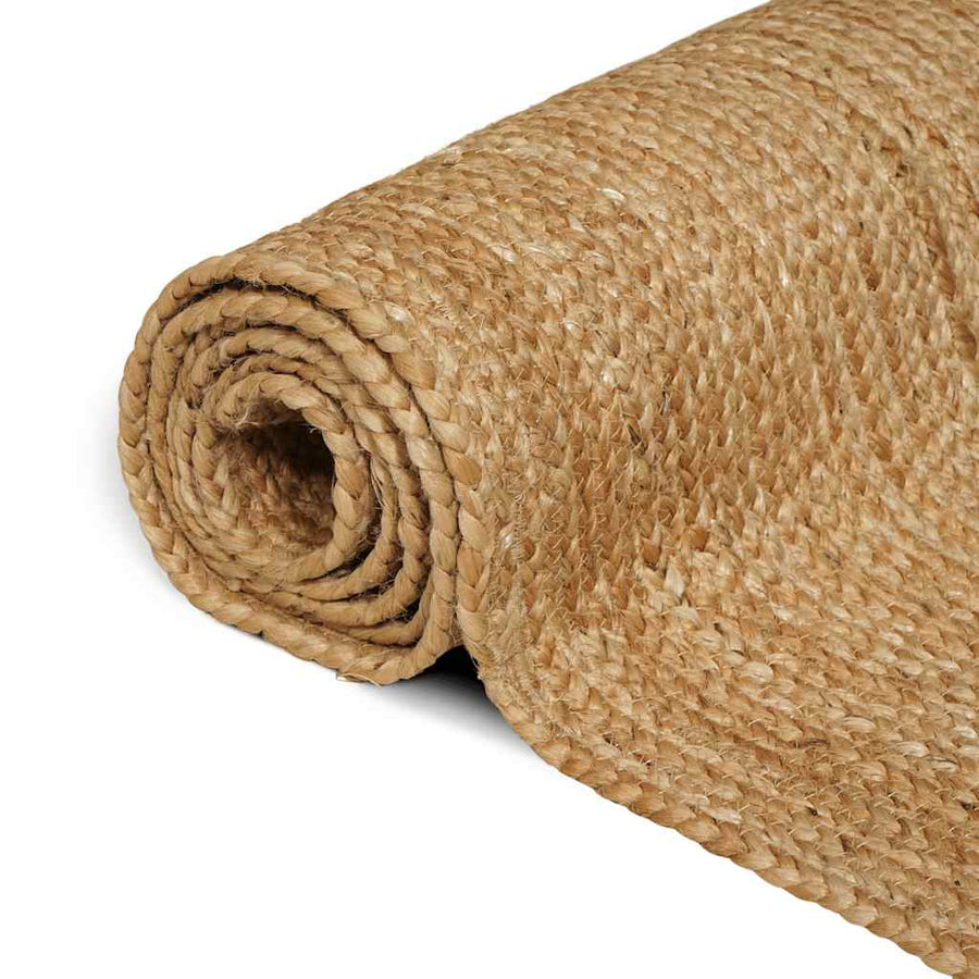 Handmade Rug Jute Natural 160x230 cm