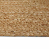 Handmade Rug Jute Natural 160x230 cm