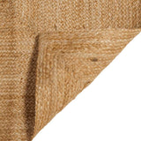 Handmade Rug Jute Natural 160x230 cm - Rear View