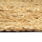 Placemats 4 pcs Plain Natural 38 cm Round Jute