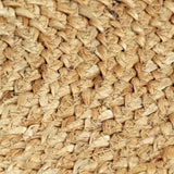 Placemats 6 pcs Plain Natural 38 cm Round Jute - Side View