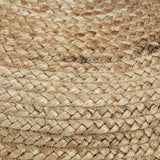 Handmade Pouffe 40x45 cm Jute - Side View
