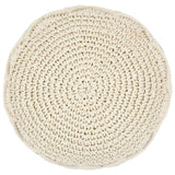 Macrame Handmade Pouffe 45x30 cm Cotton