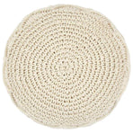Macrame Handmade Pouffe 45x30 cm Cotton