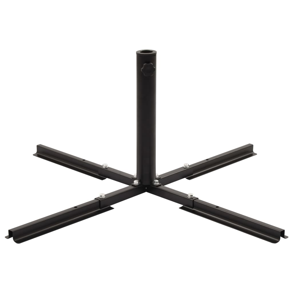Umbrella Stand with Weight Plates Grey and Black