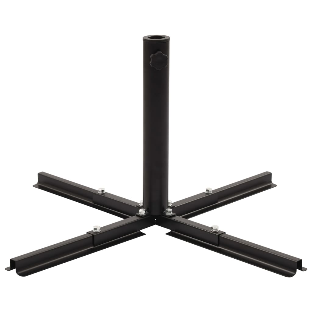 Umbrella Stand with Weight Plates Grey and Black