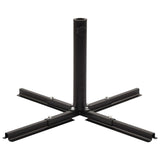Umbrella Stand with Weight Plates Grey and Black