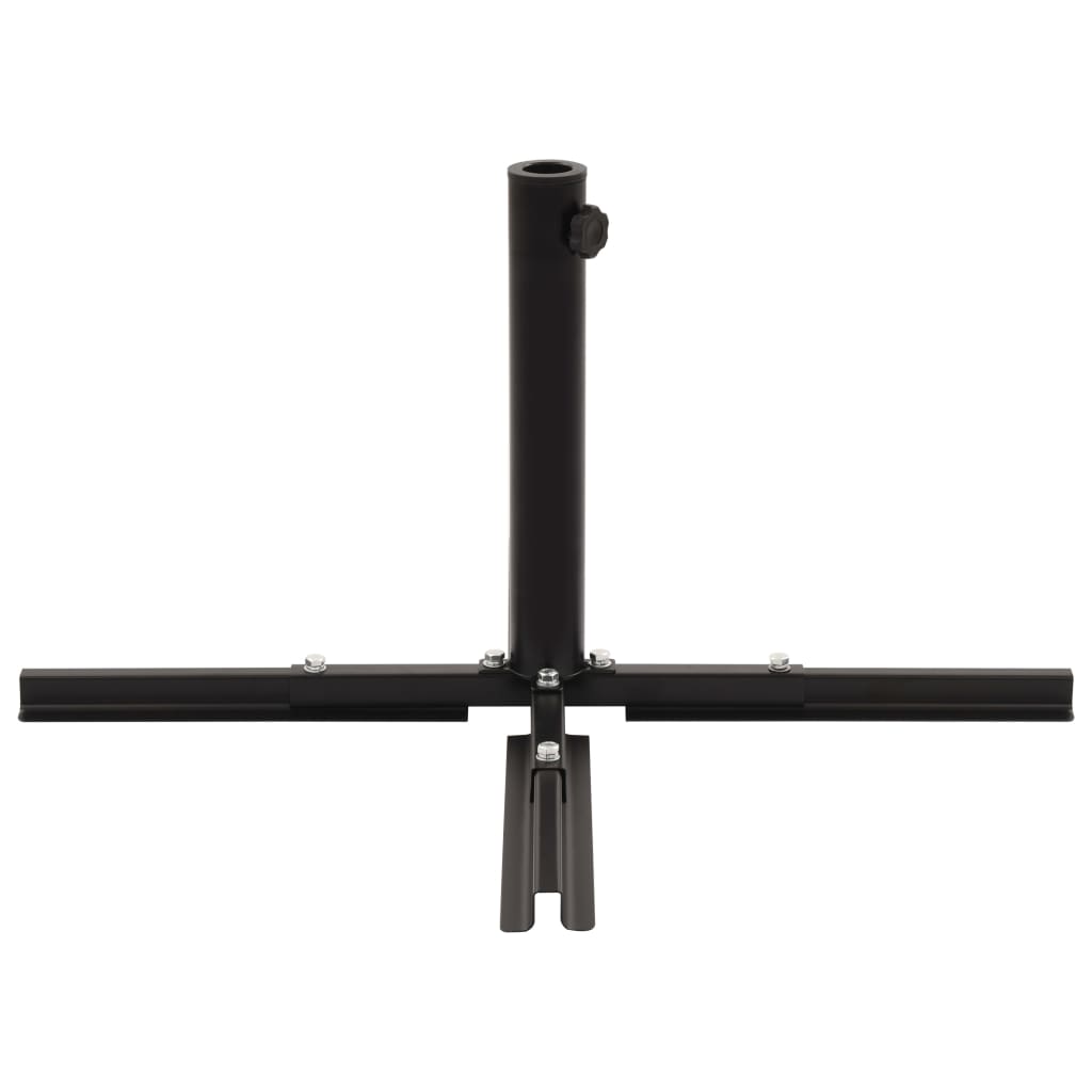 Umbrella Stand with Weight Plates Grey and Black