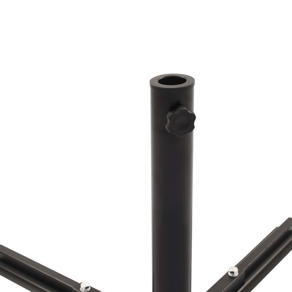 Umbrella Stand with Weight Plates Grey and Black