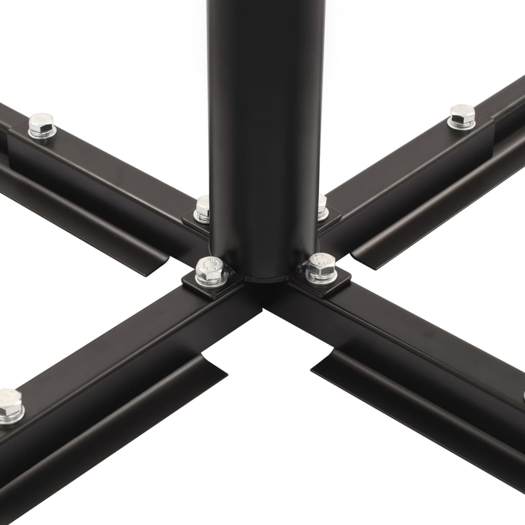 Umbrella Stand with Weight Plates Grey and Black