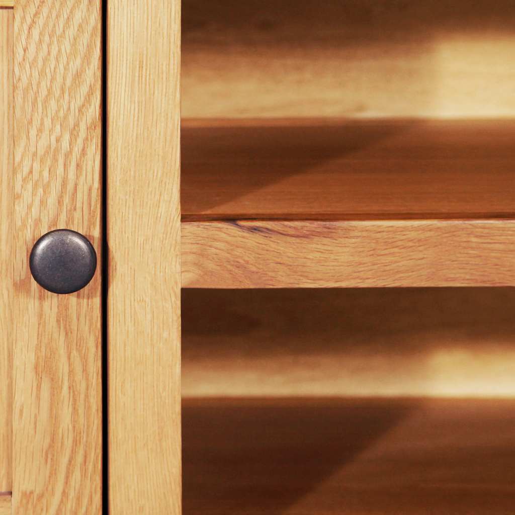 TV Cabinet 165x36x46 cm Solid Oak Wood