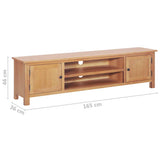 TV Cabinet 165x36x46 cm Solid Oak Wood