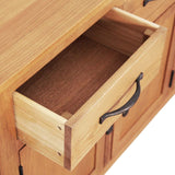 Sideboard Brown 112 x 33.5 x 70 cm Solid oak wood - 45-Degree Angle