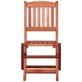 Children's Dining Chairs 2 pcs Solid Eucalyptus Wood - Side View