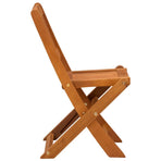 Children's Folding Chairs 2 pcs Solid Eucalyptus Wood