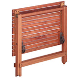 4 Piece Outdoor Dining Set for Children Solid Eucalyptus Wood - Rear View