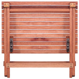 4 Piece Outdoor Dining Set for Children Solid Eucalyptus Wood - Close-Up Angle