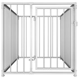 Outdoor Dog Kennel 100x200x100 cm - Side View