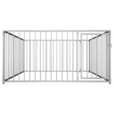 Outdoor Dog Kennel 200x200x100 cm - Front View