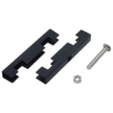 Garden U Mat Connector 10 Sets Anthracite - Top-Down View