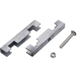 Garden U Mat Connector 10 Sets Silver - Top-Down View