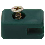 Garden Fence Wire Holder with Screw 100 Sets Green - Front View