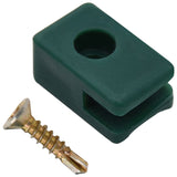 Garden Fence Wire Holder with Screw 100 Sets Green - Side View