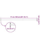 Adjustable Security Window Bar 710-1200 mm - Low Angle