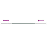 Adjustable Security Window Bars 3 pcs 710-1200 mm