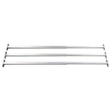 Adjustable Security Window Bars 3 pcs 710-1200 mm - Top-Down View