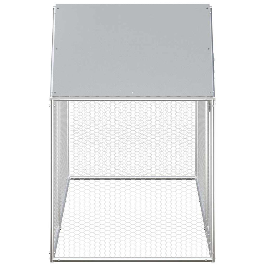 Chicken Coop 3x1x1.5 m Galvanised Steel