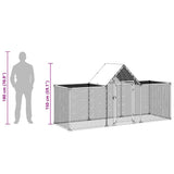 Chicken Coop 3x1x1.5 m Galvanised Steel - Extra Image