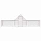 Chicken Coop 6x2x2 m Galvanised Steel