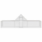 Chicken Coop 6x2x2 m Galvanised Steel