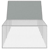 Chicken Coop 6x2x2 m Galvanised Steel