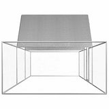 Chicken Coop 6x2x2 m Galvanised Steel - Side View