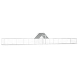 Chicken Coop 14x2x2 m Galvanised Steel