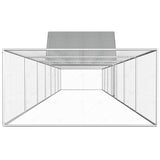Chicken Coop 14x2x2 m Galvanised Steel
