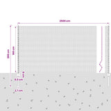 Wire Mesh Fence with Posts Steel 25x2 m Green
