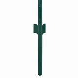 Wire Mesh Fence with Posts Steel 25x0.75 m Green - Top-Down View