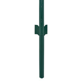 Wire Mesh Fence with Posts Steel 25x1 m Green - Top-Down View