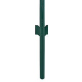 Wire Mesh Fence with Posts Steel 25x0.75 m Green - Top-Down View